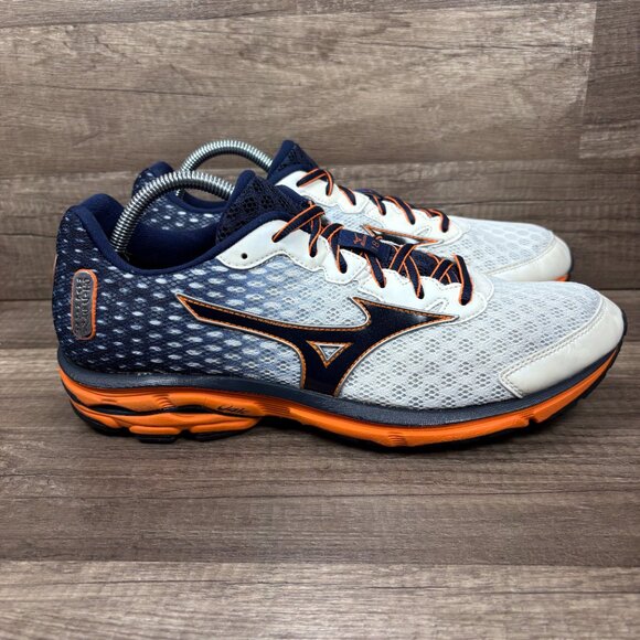 Mizuno Other - Mizuno Wave Rider 18 White Blue Orange Mens US Size 11 410654.005Q Running Shoes